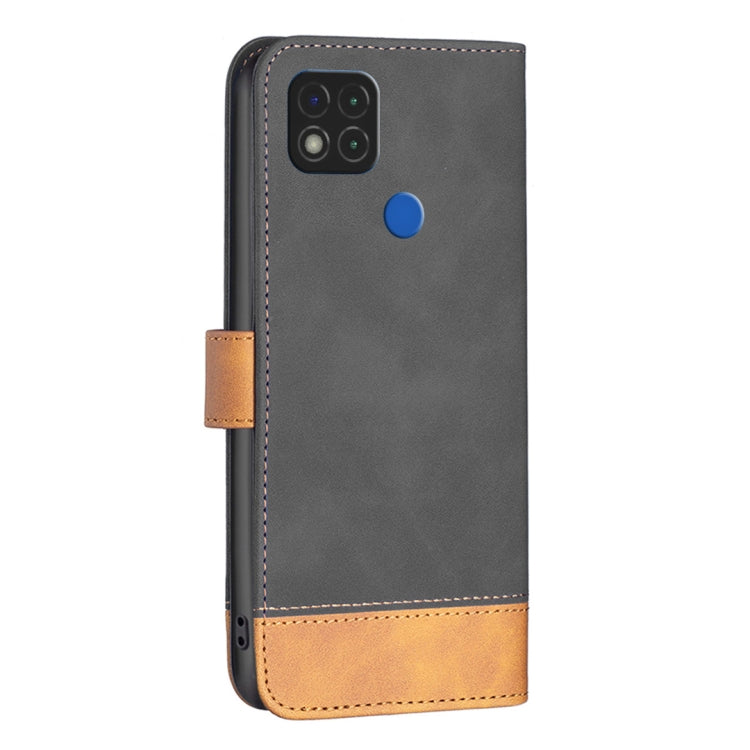For Xiaomi Redmi 9C / 10A BF11 Color Matching Skin Feel Leather Phone Case