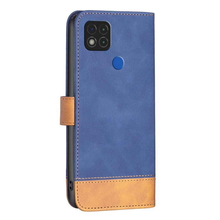 For Xiaomi Redmi 9C / 10A BF11 Color Matching Skin Feel Leather Phone Case