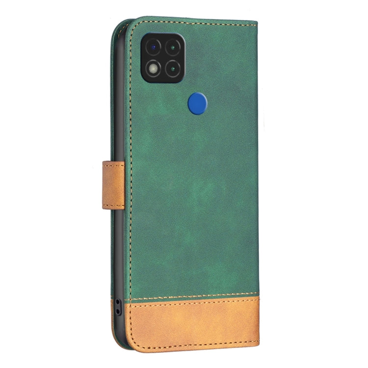 For Xiaomi Redmi 9C / 10A BF11 Color Matching Skin Feel Leather Phone Case