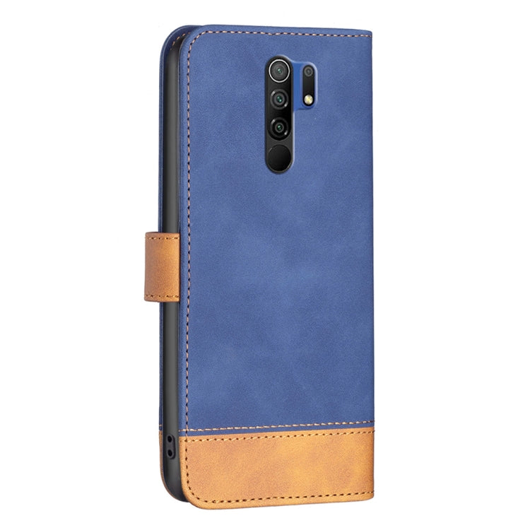 For Xiaomi Redmi 9 BF11 Color Matching Skin Feel Leather Phone Case