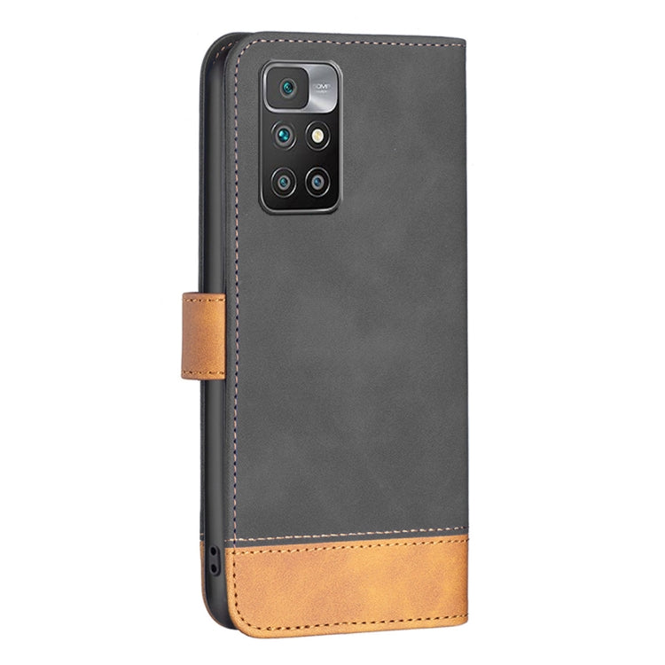 For Xiaomi Redmi 10 BF11 Color Matching Skin Feel Leather Phone Case