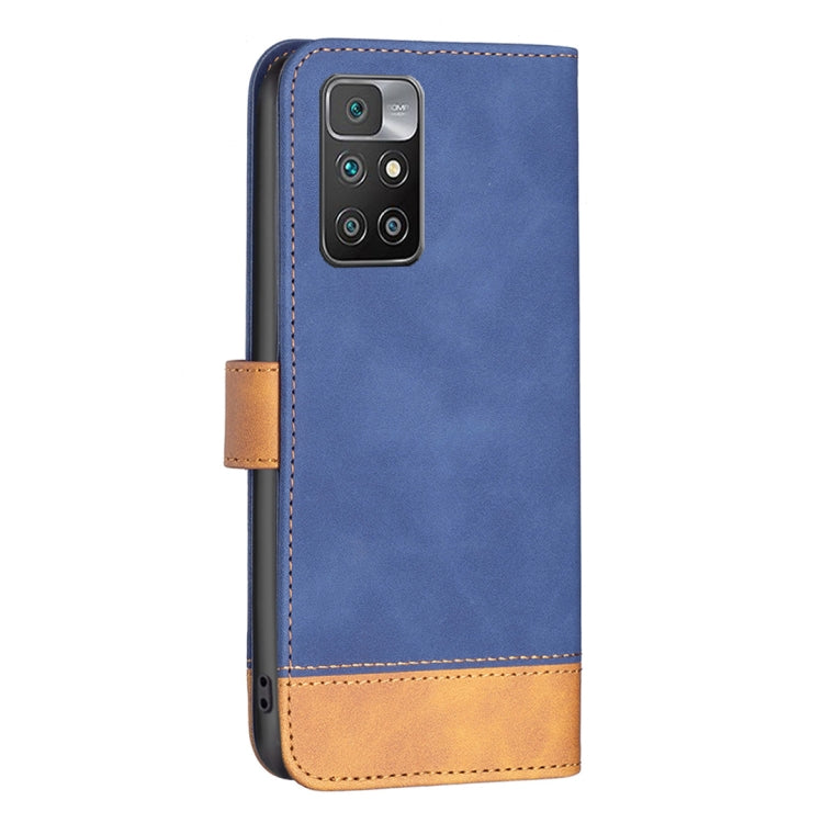 For Xiaomi Redmi 10 BF11 Color Matching Skin Feel Leather Phone Case
