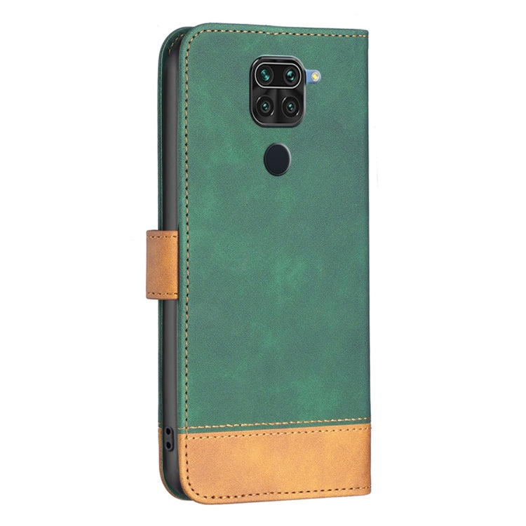 For Xiaomi Redmi Note 9 BF11 Color Matching Skin Feel Leather Phone Case