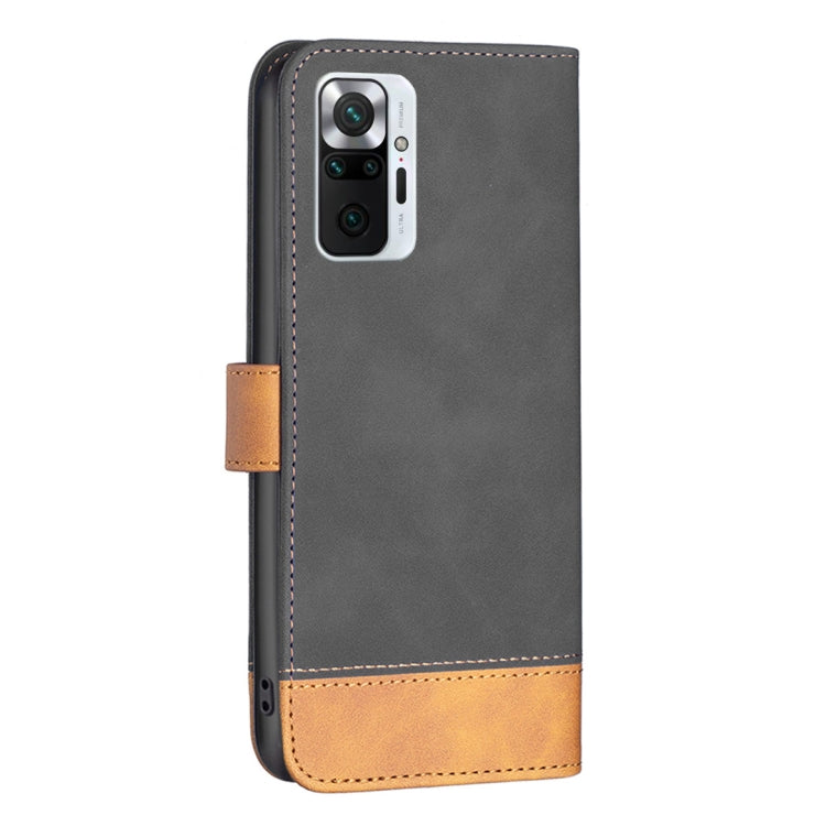 For Xiaomi Redmi Note 10 Pro BF11 Color Matching Skin Feel Leather Phone Case