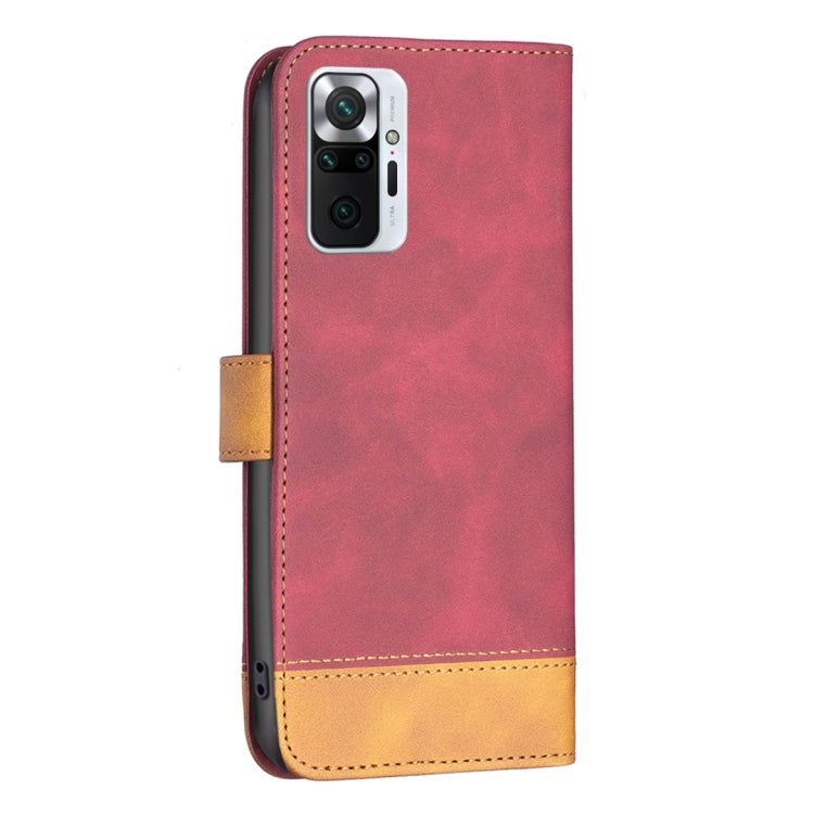 For Xiaomi Redmi Note 10 Pro BF11 Color Matching Skin Feel Leather Phone Case