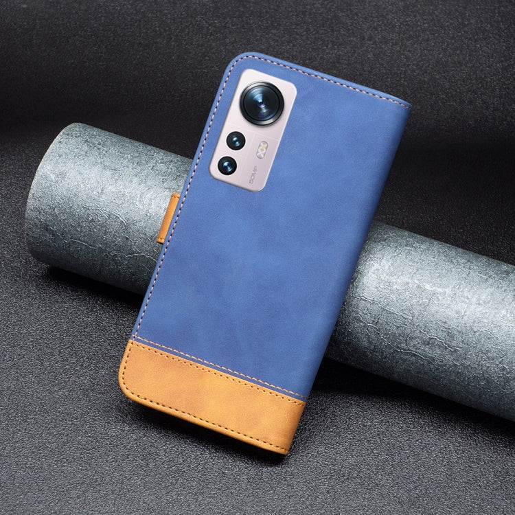 For Xiaomi 12 BF11 Color Matching Skin Feel Leather Phone Case