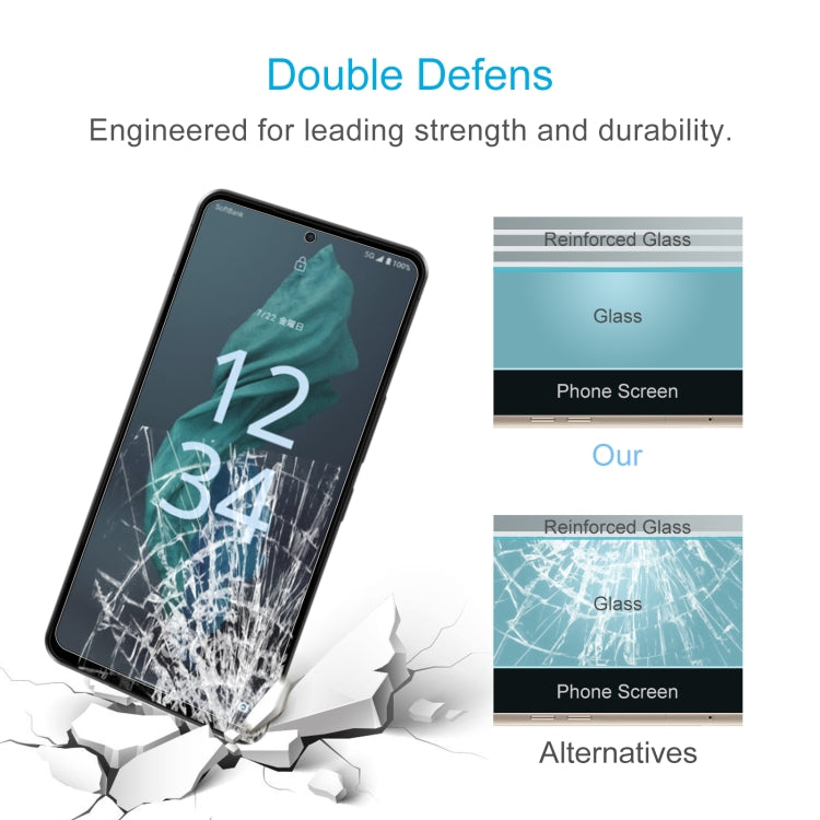 10 PCS 0.26mm 9H 2.5D Tempered Glass Film For Sharp Aquos R7