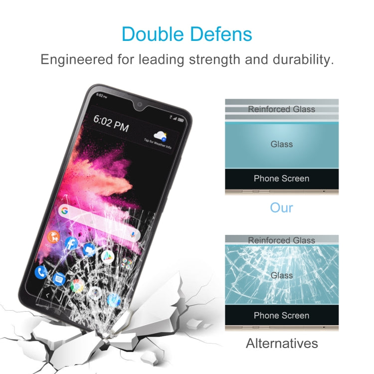 50 PCS 0.26mm 9H 2.5D Tempered Glass Film For TCL 30 Z