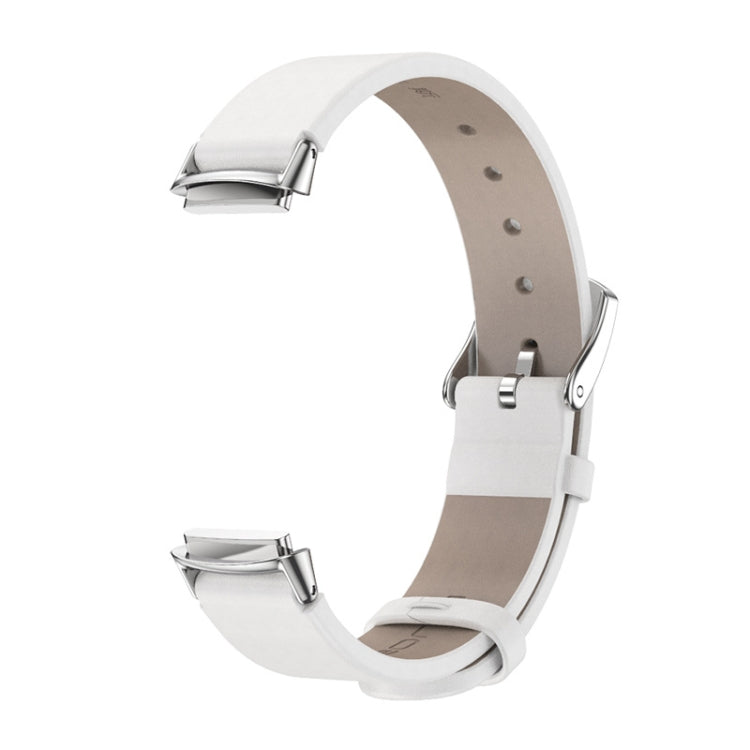 For Fitbit Luxe Mijobs Genuine Leather Watch Band