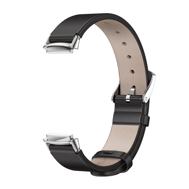 For Fitbit Luxe Mijobs Genuine Leather Watch Band