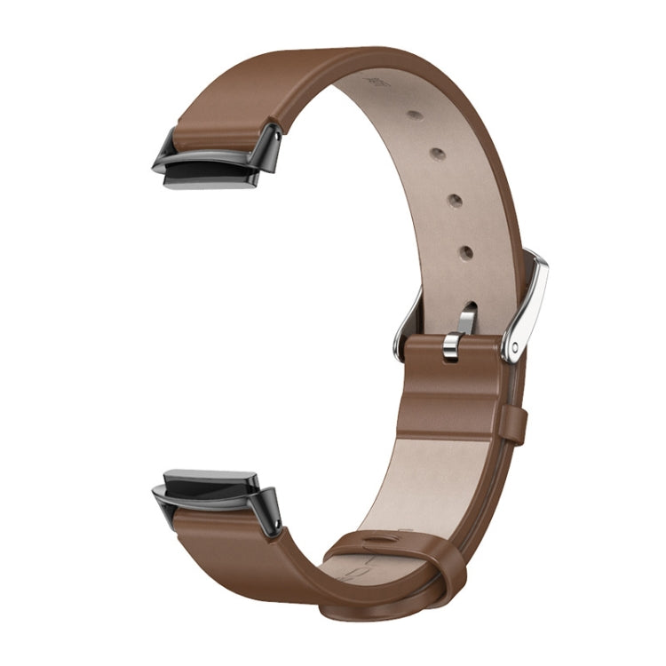For Fitbit Luxe Mijobs Genuine Leather Watch Band