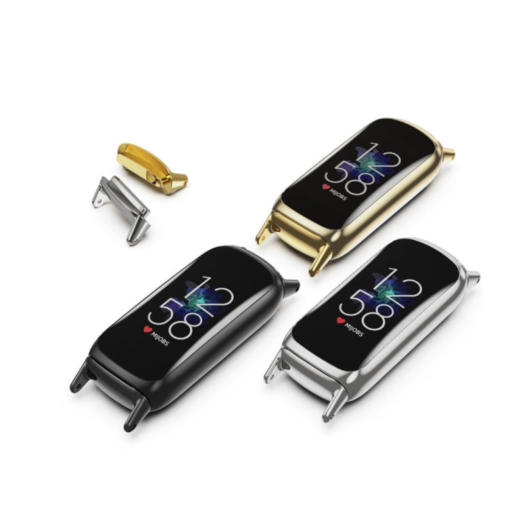 For Fitbit Luxe Mijobs Milan Buckle Stainless Steel Metal Watch Band(Gold)