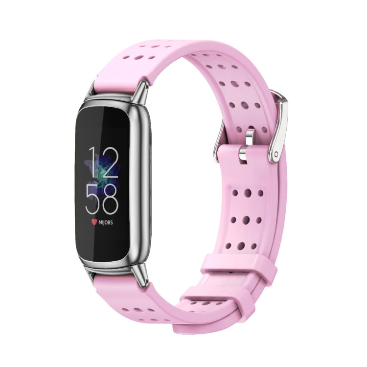 For Fitbit Luxe Mijobs Breathable Silicone Watch Band