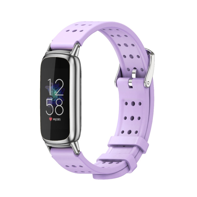 For Fitbit Luxe Mijobs Breathable Silicone Watch Band