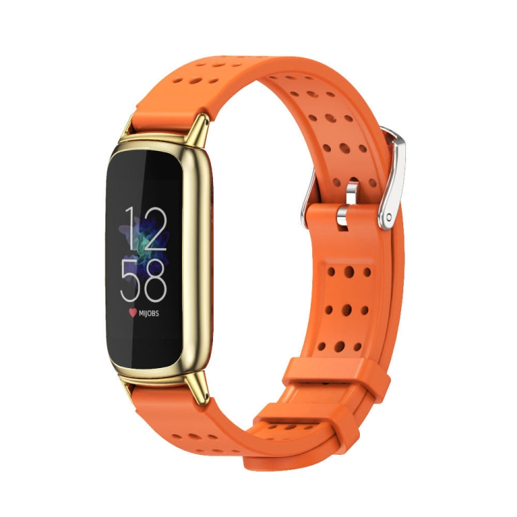 For Fitbit Luxe Mijobs Breathable Silicone Watch Band
