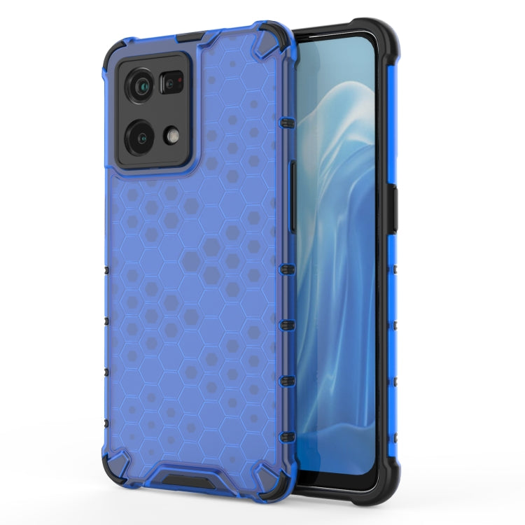 For OPPO Reno7 4G Shockproof Honeycomb PC + TPU Phone Case