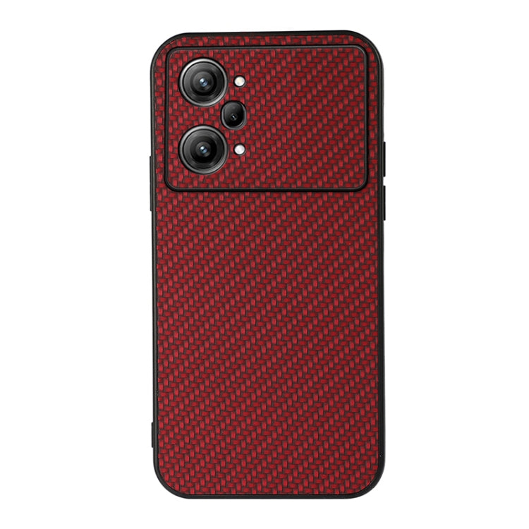 For OPPO K10 Pro 5G Accurate Hole Carbon Fiber Texture PU Phone Case