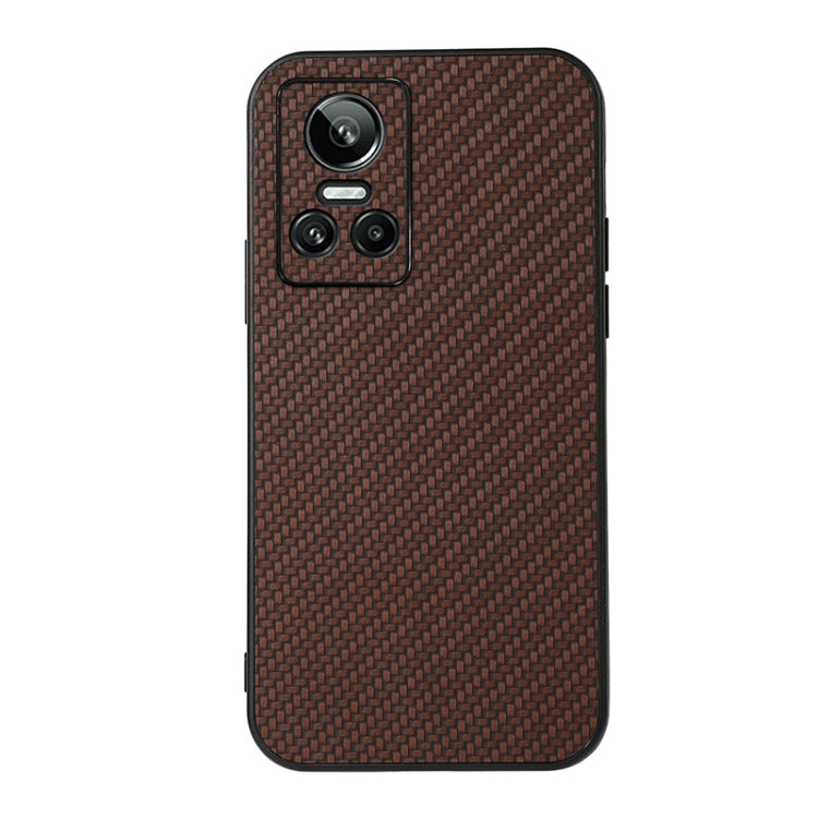 For OPPO Realme GT Neo 3 Accurate Hole Carbon Fiber Texture PU Phone Case
