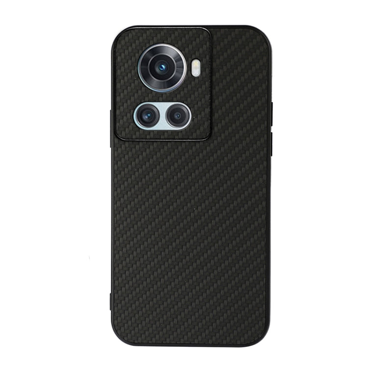 For OnePlus Ace Accurate Hole Carbon Fiber Texture PU Phone Case