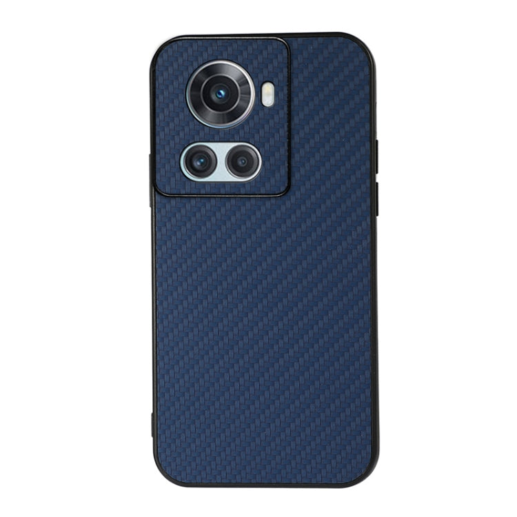 For OnePlus Ace Accurate Hole Carbon Fiber Texture PU Phone Case