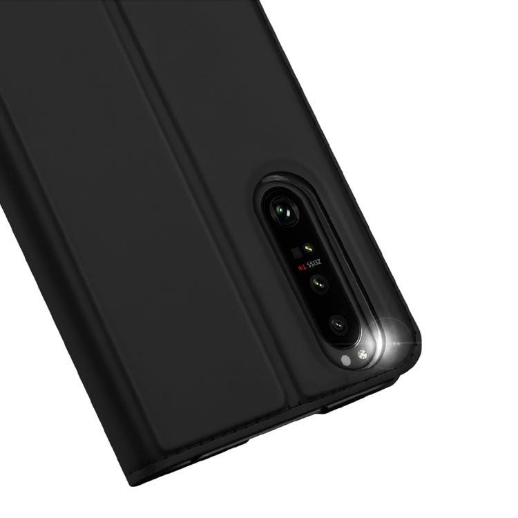 For Sony Xperia 1 IV DUX DUCIS Skin Pro Series PU + TPU Leather Phone Case
