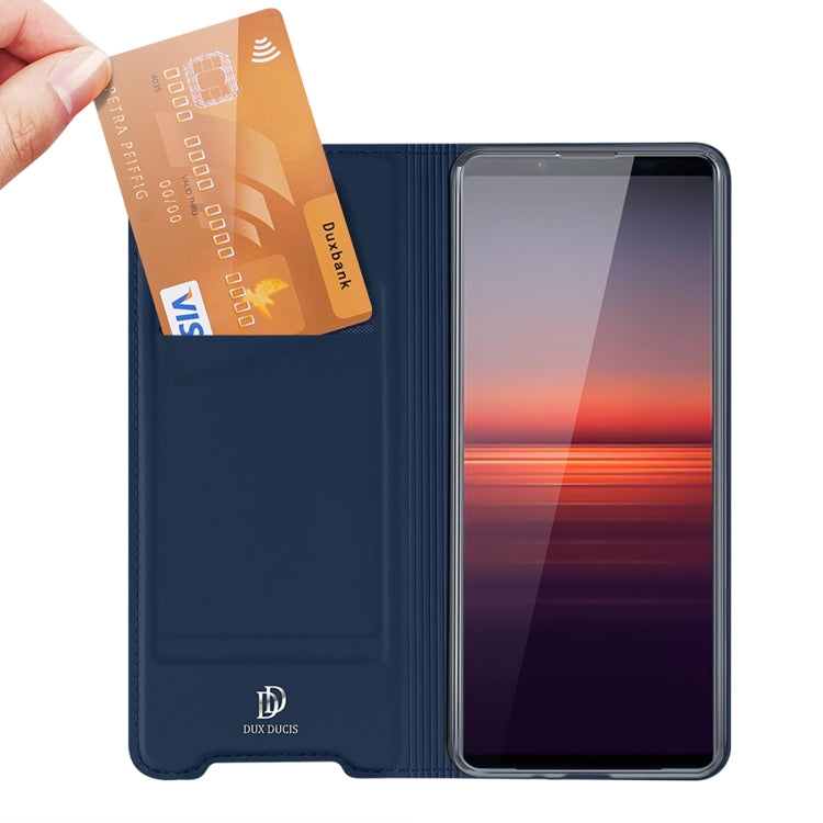 For Sony Xperia 1 IV DUX DUCIS Skin Pro Series PU + TPU Leather Phone Case