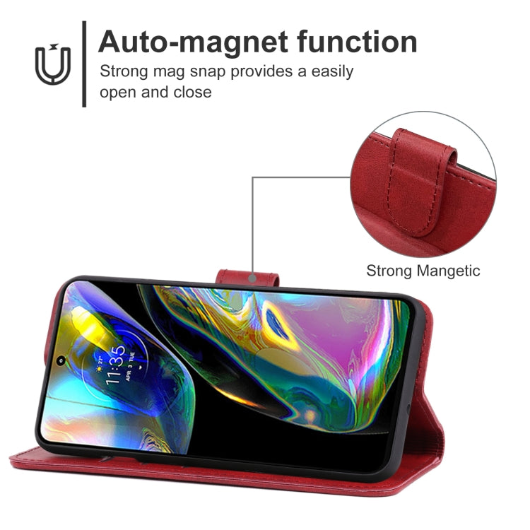 For Motorola Moto G82 Leather Phone Case