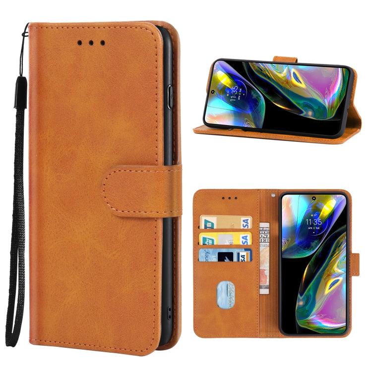 For Motorola Moto G82 Leather Phone Case