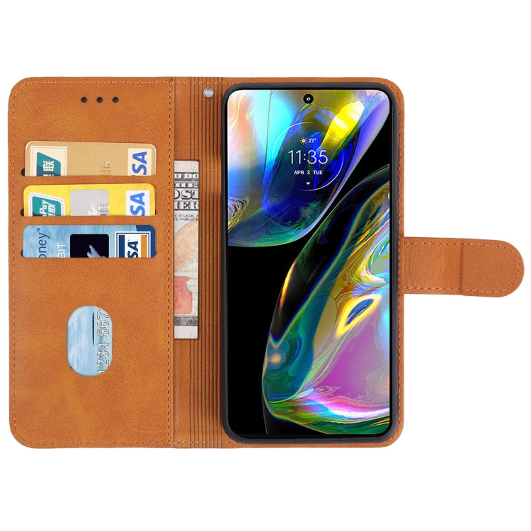 For Motorola Moto G82 Leather Phone Case