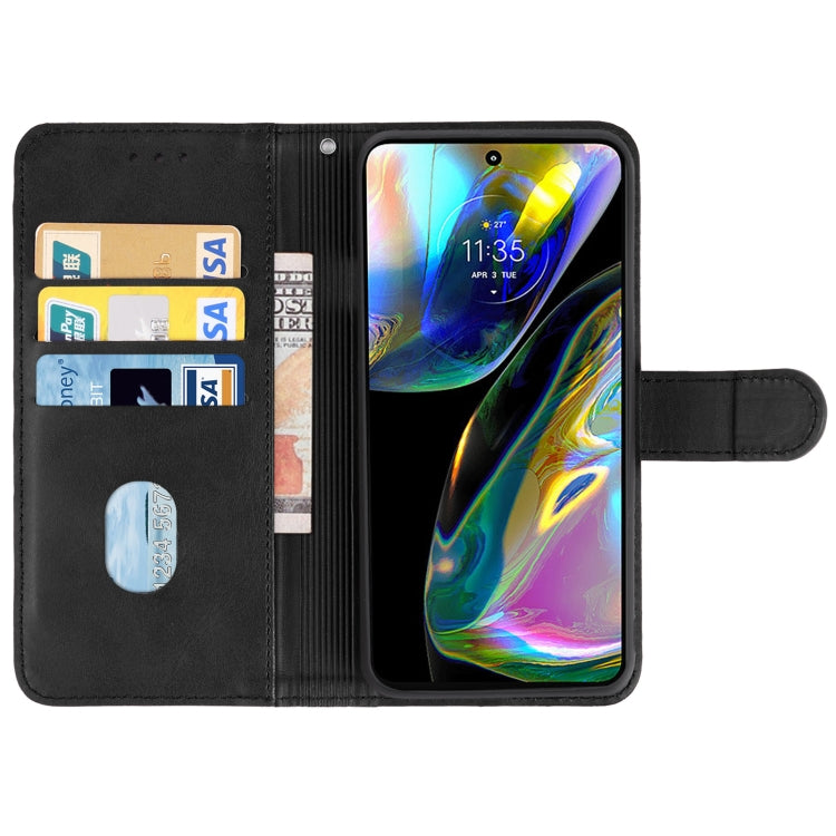 For Motorola Moto G82 Leather Phone Case