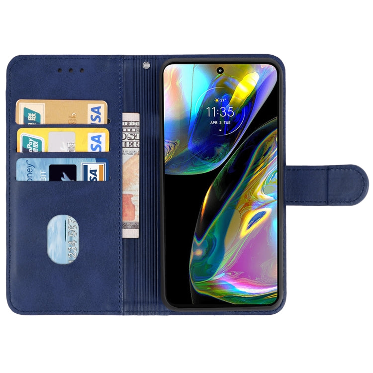 For Motorola Moto G82 Leather Phone Case