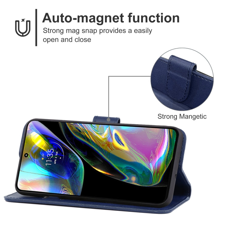 For Motorola Moto G82 Leather Phone Case