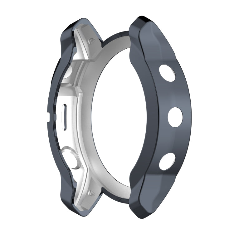 For Garmin Fenix 7X TPU Half-pack Hollowed Electroplating Watch Case