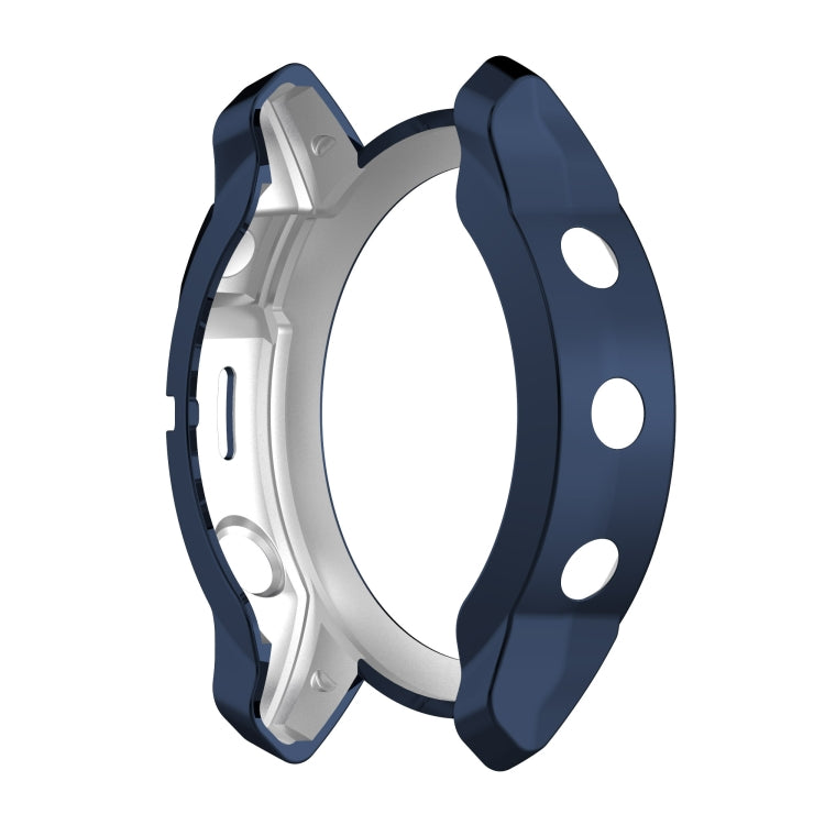 For Garmin Fenix 7X TPU Half-pack Hollowed Electroplating Watch Case