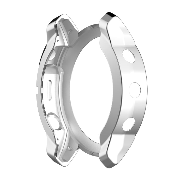 For Garmin Fenix 7X TPU Half-pack Hollowed Electroplating Watch Case