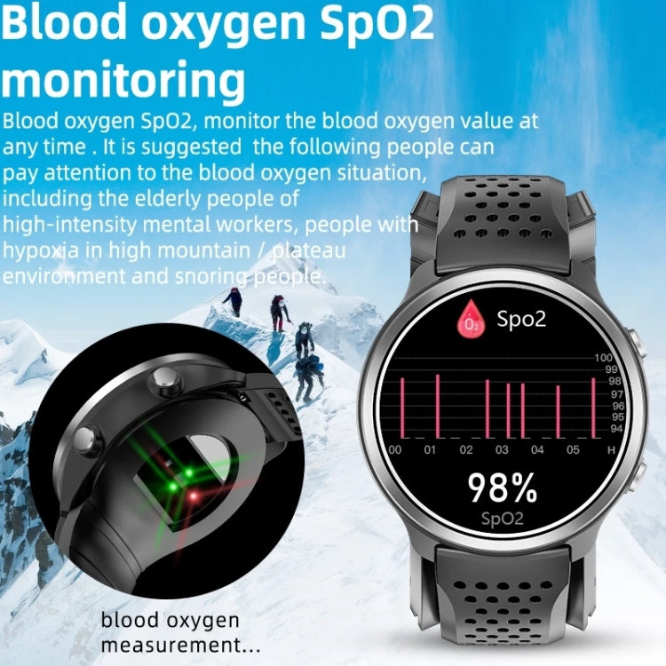 P30 1.3 inch IPS Screen Smart Watch Support Air Pump Blood Pressure Monitoring with Brown Leather Band