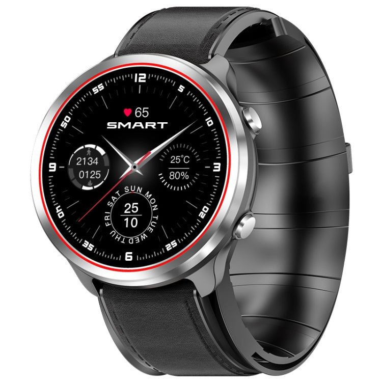 P30 1.3 inch IPS Screen Smart Watch Support Air Pump Blood Pressure Monitoring with Black Leather Band