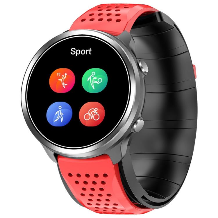 P30 1.3 inch IPS Screen Smart Watch Support Air Pump Blood Pressure Monitoring with Red TPU Band