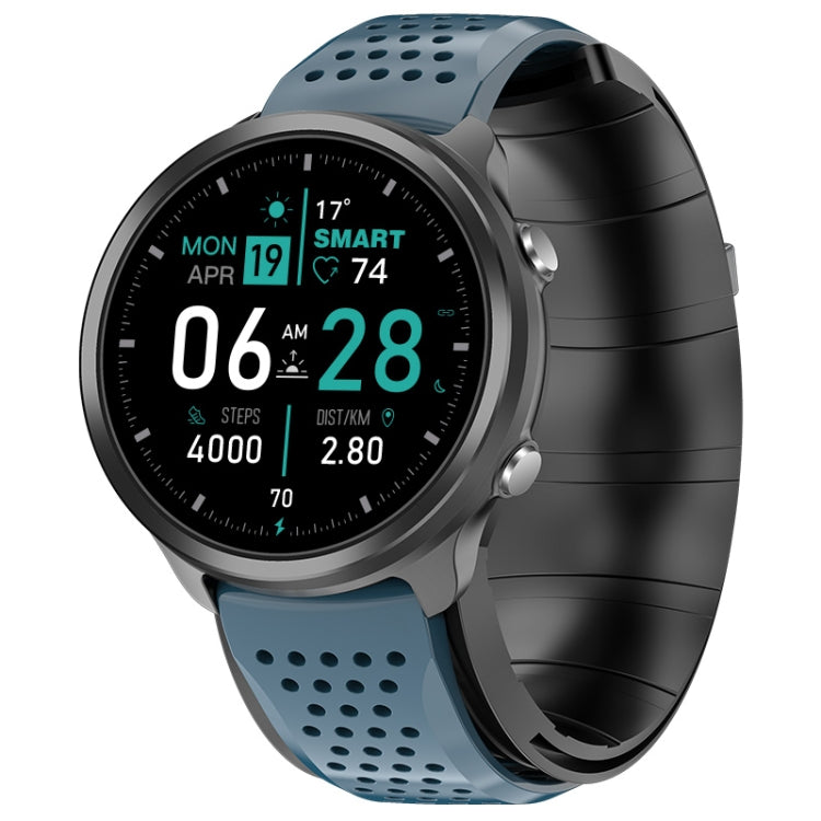 P30 1.3 inch IPS Screen Smart Watch Support Air Pump Blood Pressure Monitoring with Blue TPU Band
