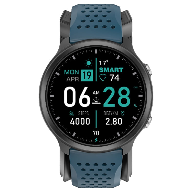 P30 1.3 inch IPS Screen Smart Watch Support Air Pump Blood Pressure Monitoring with Blue TPU Band