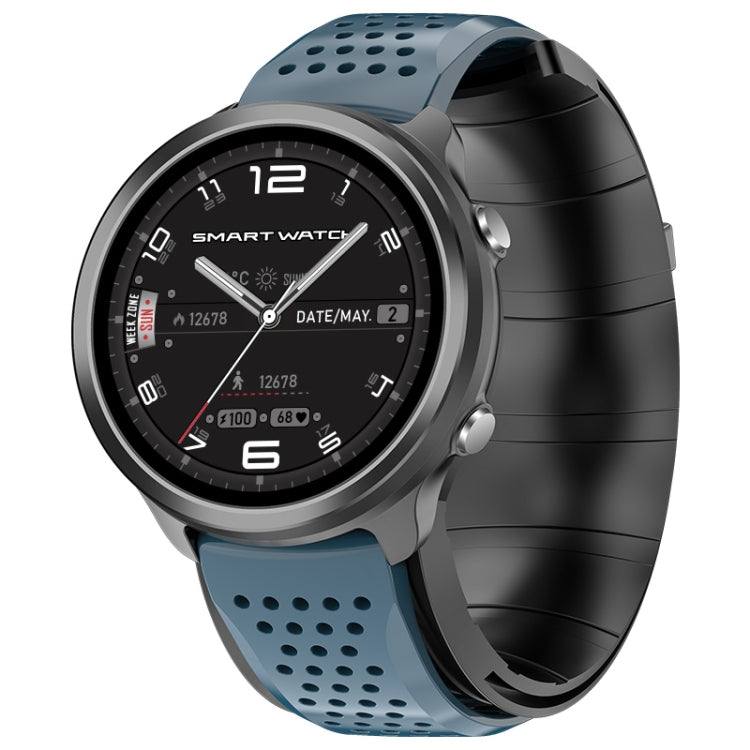 P30 1.3 inch IPS Screen Smart Watch Support Air Pump Blood Pressure Monitoring with Blue TPU Band