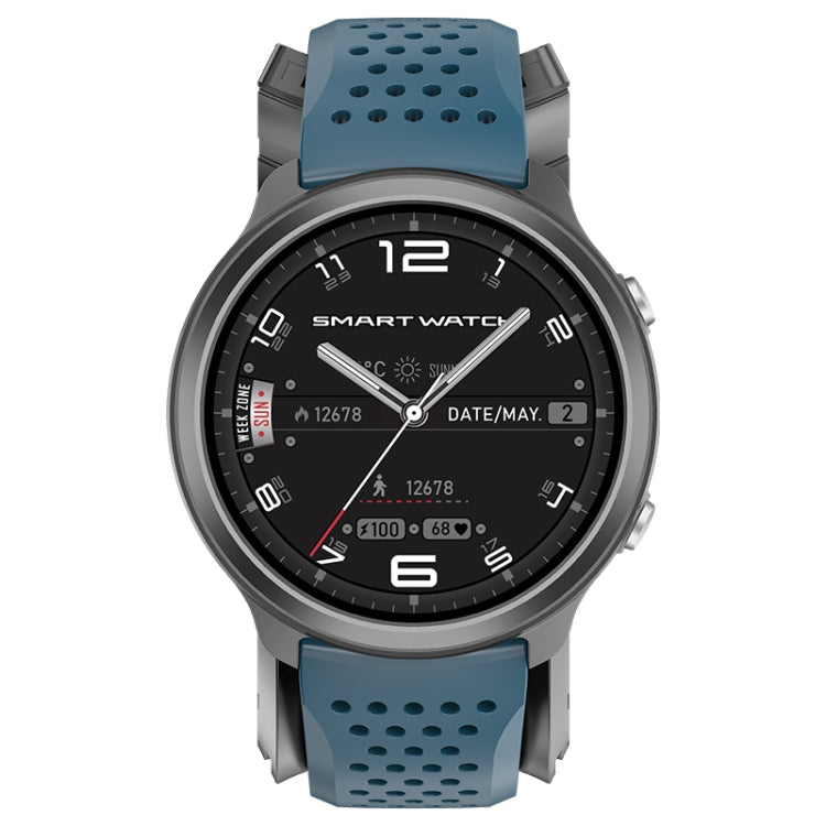 P30 1.3 inch IPS Screen Smart Watch Support Air Pump Blood Pressure Monitoring with Blue TPU Band