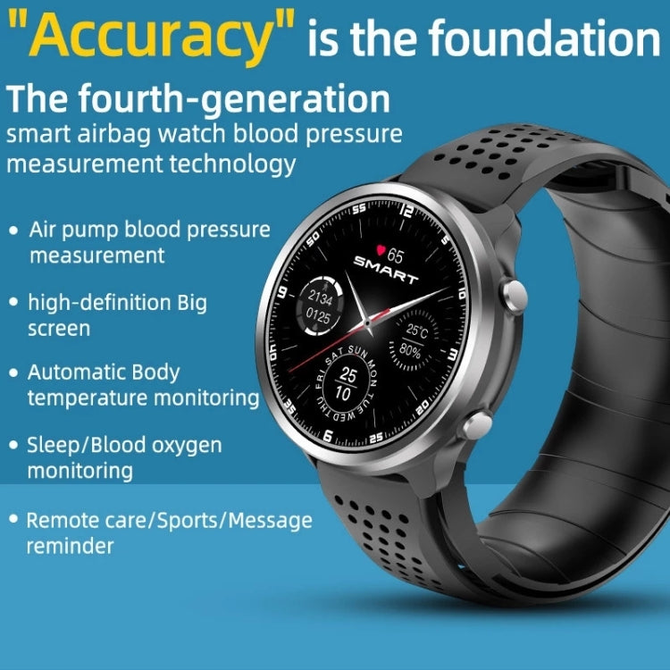 P30 1.3 inch IPS Screen Smart Watch Support Air Pump Blood Pressure Monitoring with Blue TPU Band