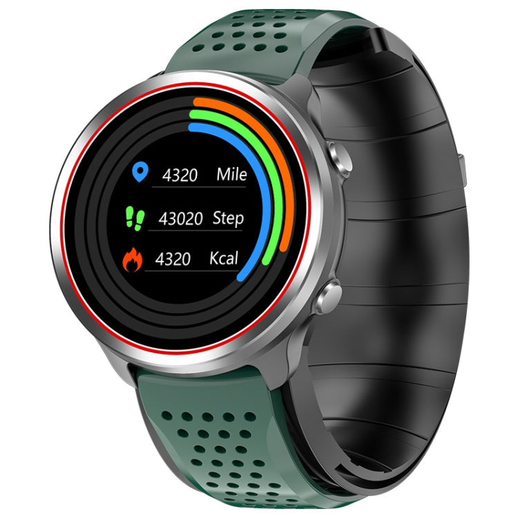 P30 1.3 inch IPS Screen Smart Watch Support Air Pump Blood Pressure Monitoring with Green TPU Band