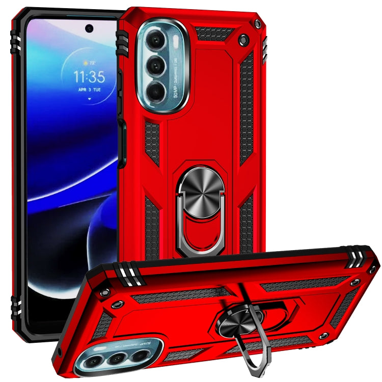 For Motorola Moto G 5G 2022 Shockproof TPU + PC Holder Phone Case
