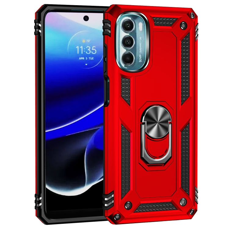 For Motorola Moto G 5G 2022 Shockproof TPU + PC Holder Phone Case