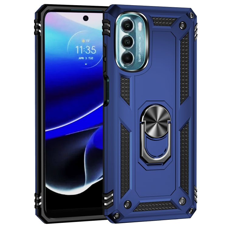 For Motorola Moto G 5G 2022 Shockproof TPU + PC Holder Phone Case