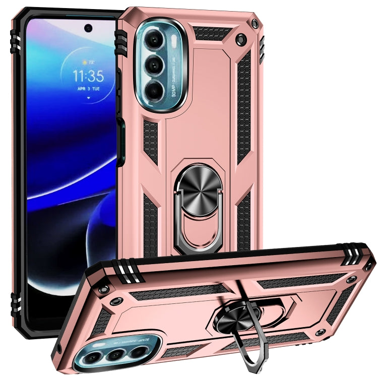 For Motorola Moto G 5G 2022 Shockproof TPU + PC Holder Phone Case