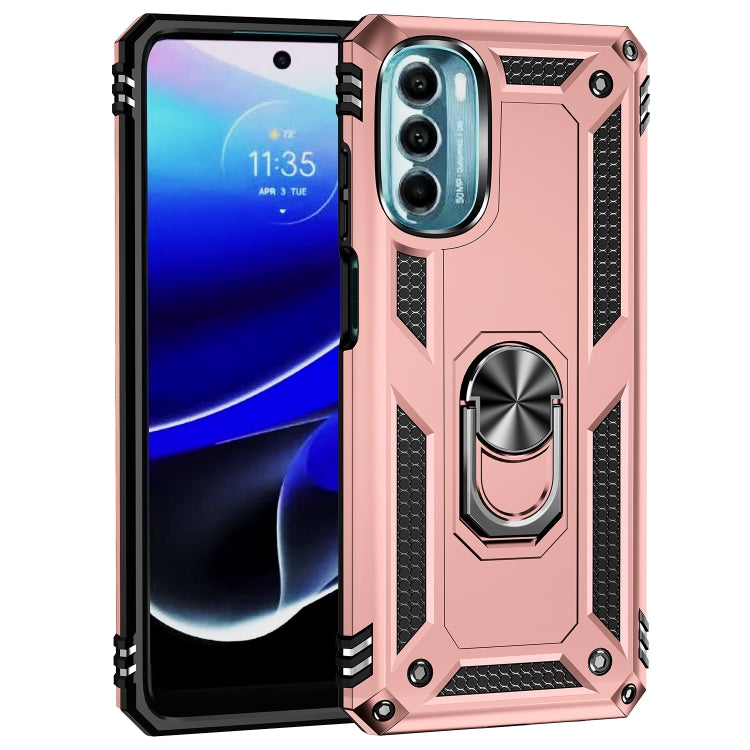 For Motorola Moto G 5G 2022 Shockproof TPU + PC Holder Phone Case