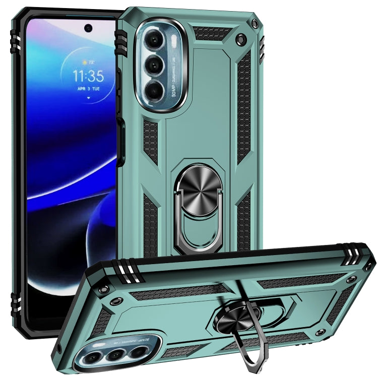 For Motorola Moto G 5G 2022 Shockproof TPU + PC Holder Phone Case